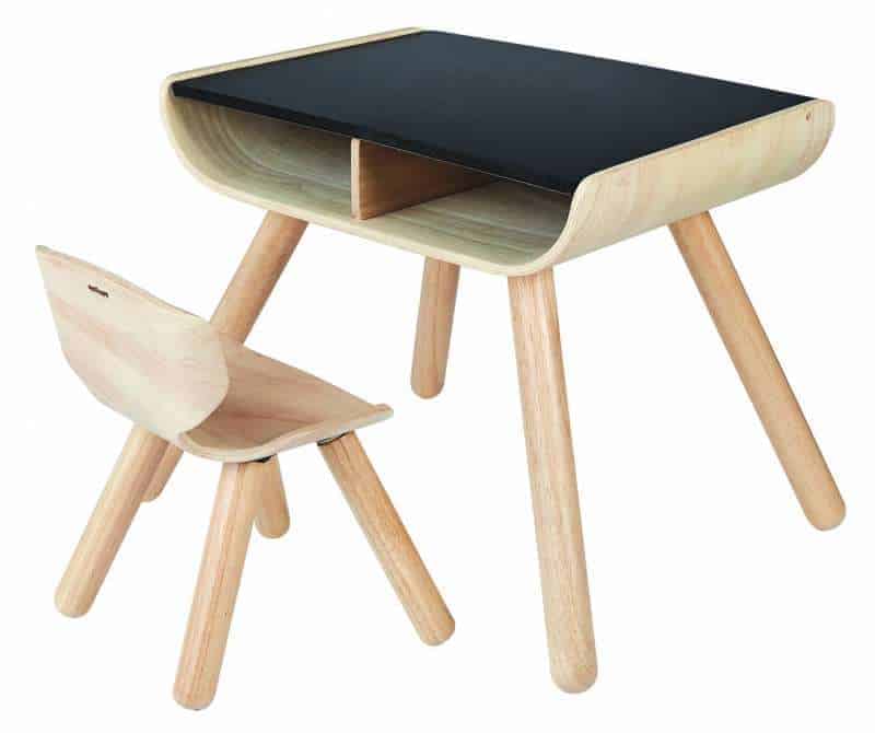 PlanToys Schreibtisch und Stuhl - Natur